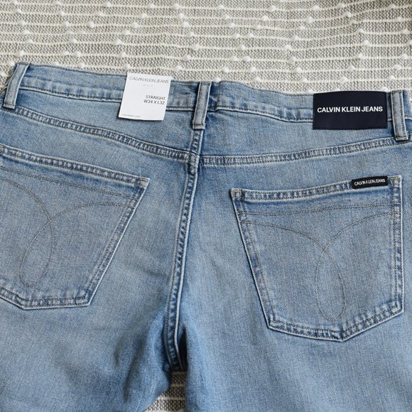 NEW! Calvin Klein Men's Straight Jeans 34 x 32 - Picture 8 of 12